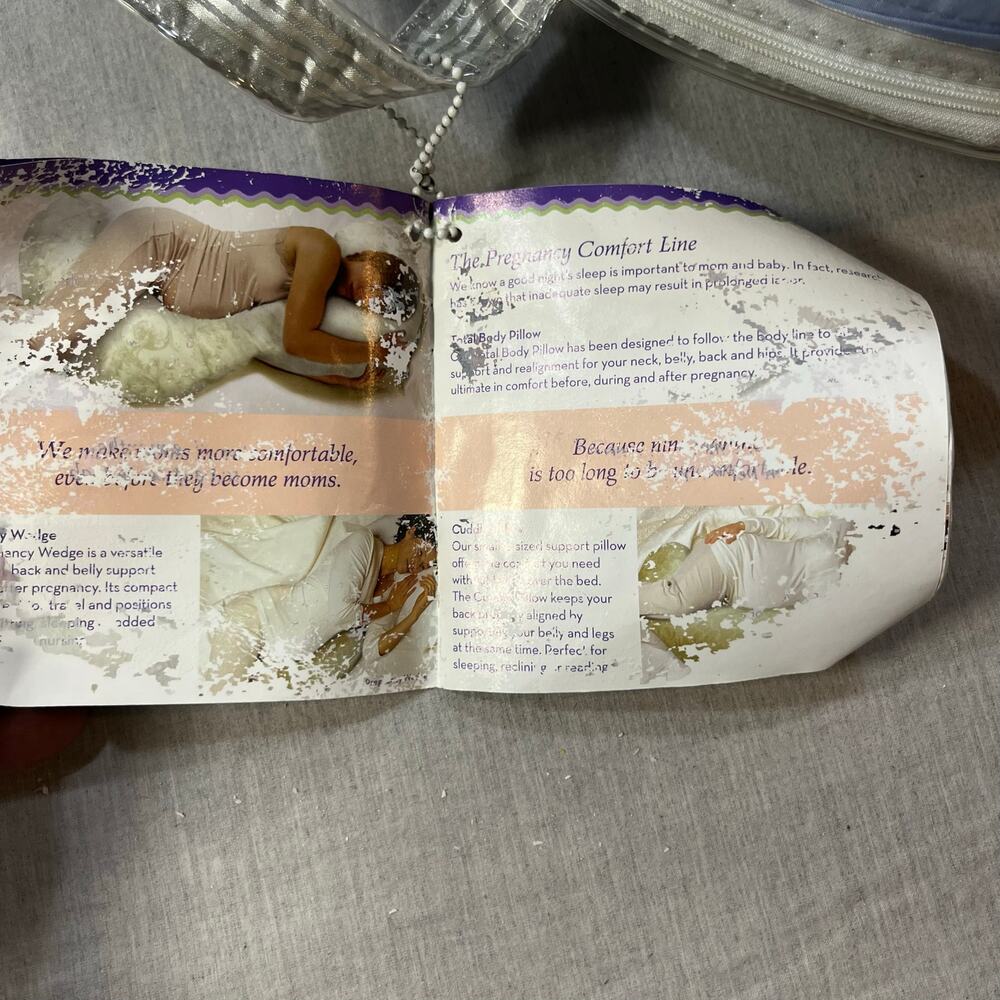 Vintage Boppy Bare Naked Nursing Pillow w/ Blue Vine & Jungle Covers Baby‎ - Picture 2 of 16